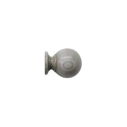Jones Oakham Ball 50mm Wooden Curtain Pole Finial - Dove