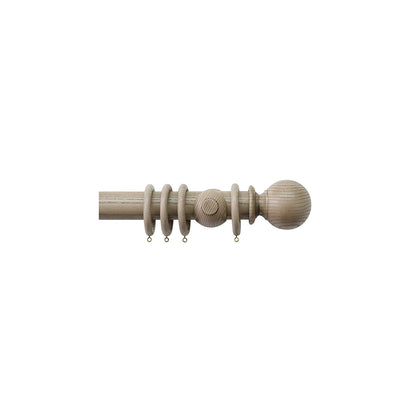 Jones Oakham 50mm Wooden Curtain Pole Bracket - Truffle