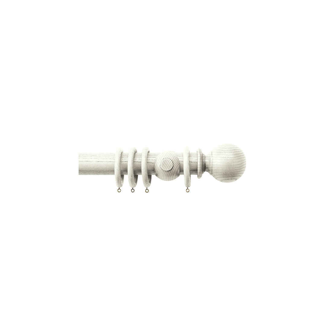 Jones Oakham 50mm Wooden Curtain Pole Bracket - Tusk