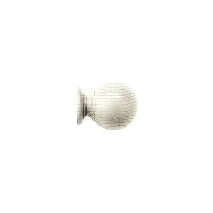 Jones Oakham Ball 50mm Wooden Curtain Pole Finial - Tusk