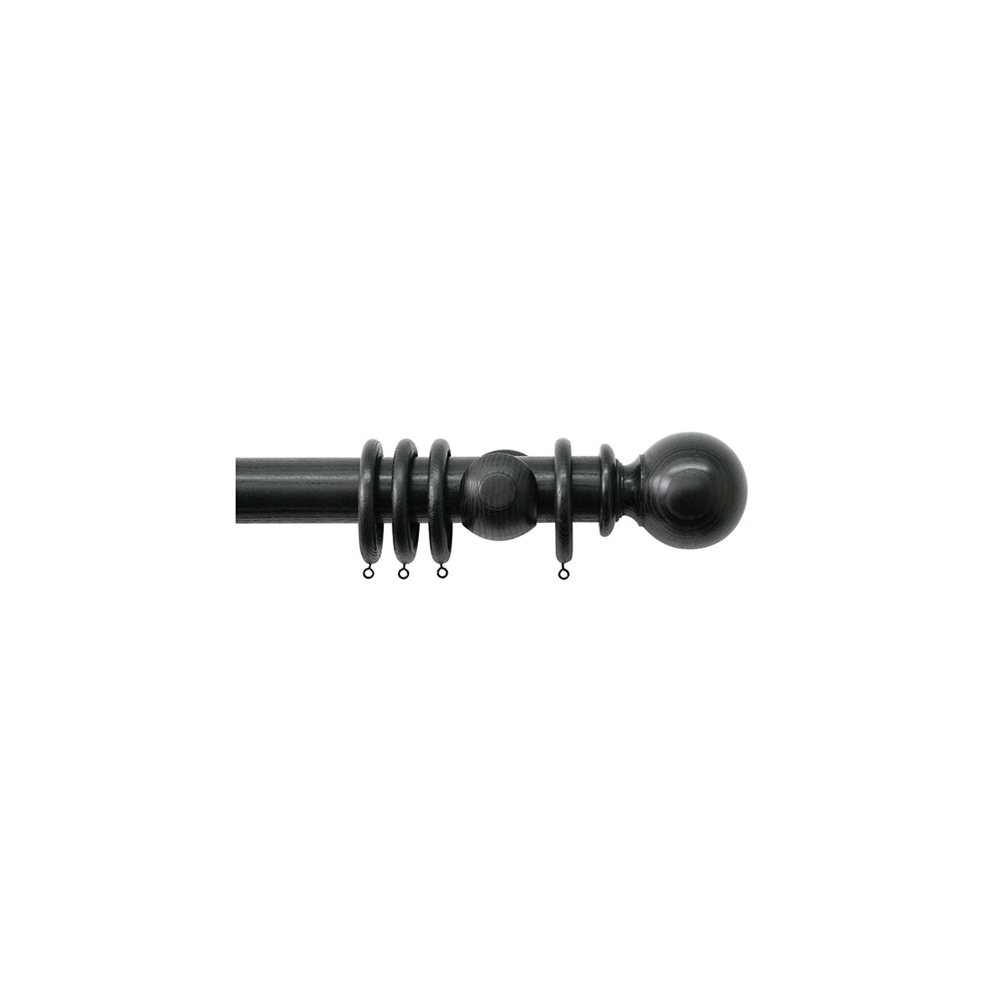 Jones Oakham 50mm Wooden Curtain Pole Bracket - Wenge