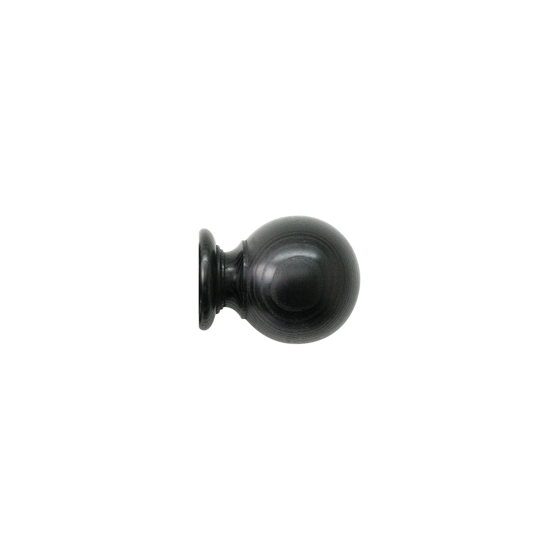 Jones Oakham Ball 50mm Wooden Curtain Pole Finial - Wenge