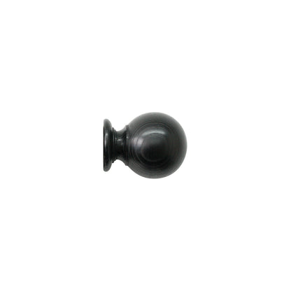 Jones Oakham Ball 50mm Wooden Curtain Pole Finial - Wenge