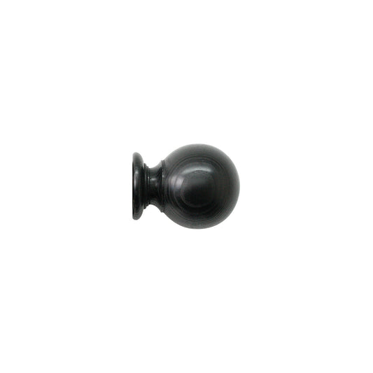 Jones Oakham Ball 50mm Wooden Curtain Pole Finial - Wenge