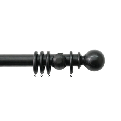 Jones Oakham Ball 50mm Wooden Curtain Pole Finial - Wenge