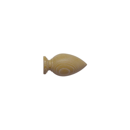 Jones Oakham Cone 50mm Wooden Curtain Pole Finial - Honey
