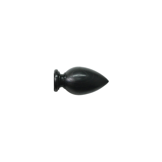 Jones Oakham Cone 50mm Wooden Curtain Pole Finial - Wenge
