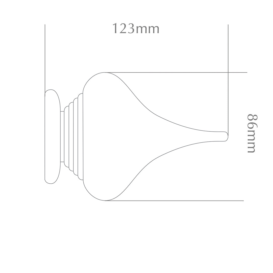 Jones Estate Minaret 48mm Wooden Curtain Pole - Heather