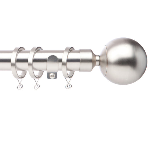 Jones Cosmos 28mm Metal Curtain Pole - Matt Nickel