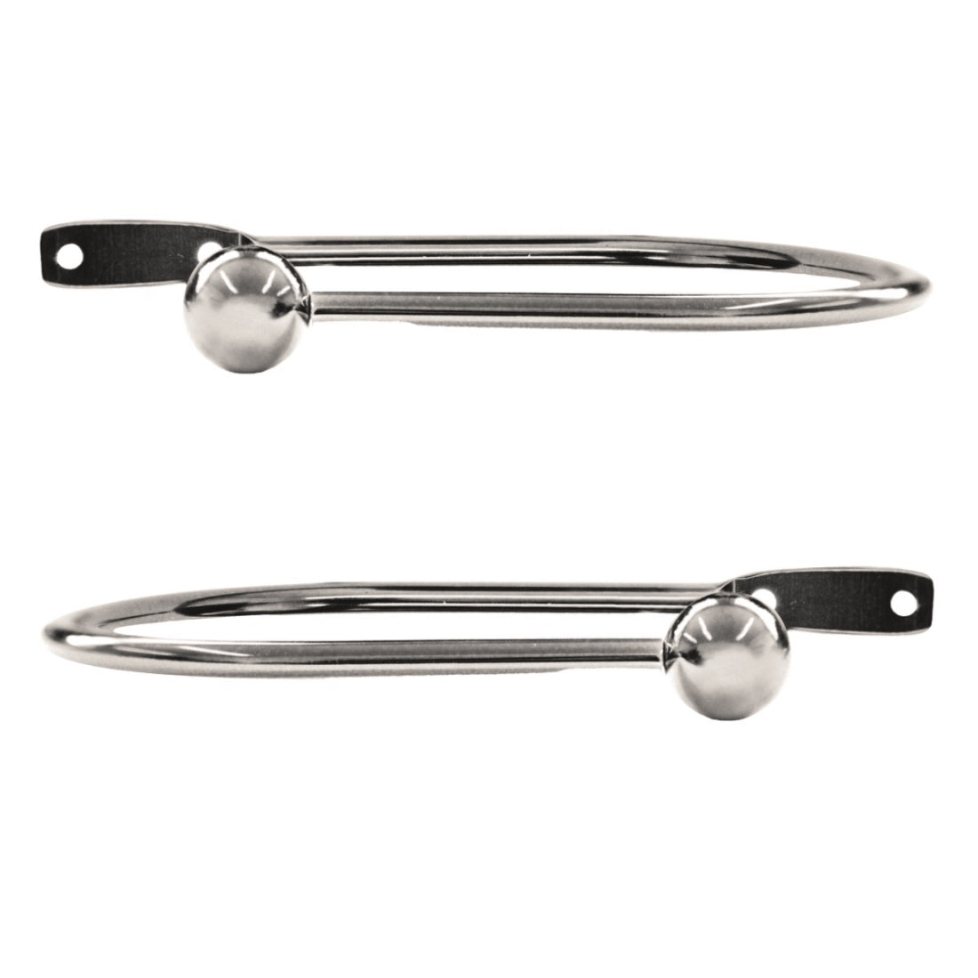 Jones Embrace Metal Curtain Holdbacks (Pair) - Chrome