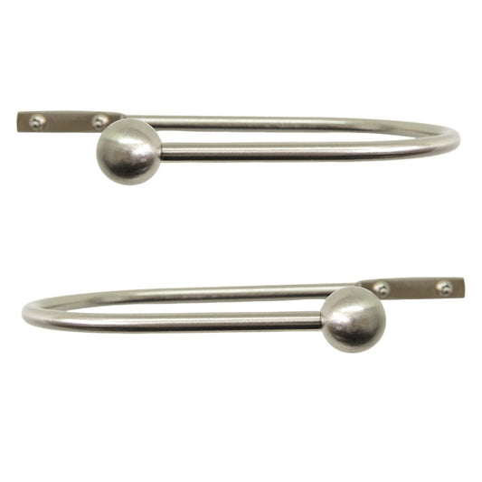 Jones Embrace Metal Curtain Holdbacks (Pair) - Matt Nickel