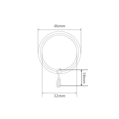 Jones Quartz 28mm Metal Curtain Pole - Antique Brass