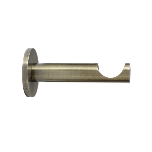 Jones Strand 35mm Metal Curtain Pole 11cm Bracket - Burnished Brass