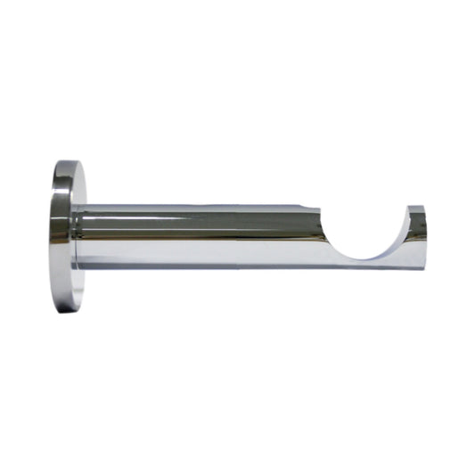 Jones Strand 35mm Metal Curtain Pole 11cm Bracket - Chrome