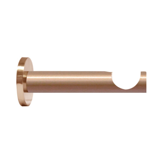 Jones Strand 35mm Metal Curtain Pole 11cm Bracket - Rose Gold