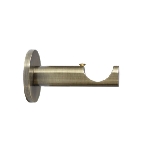 Jones Strand 35mm Metal Curtain Pole 7cm Bracket - Burnished Brass