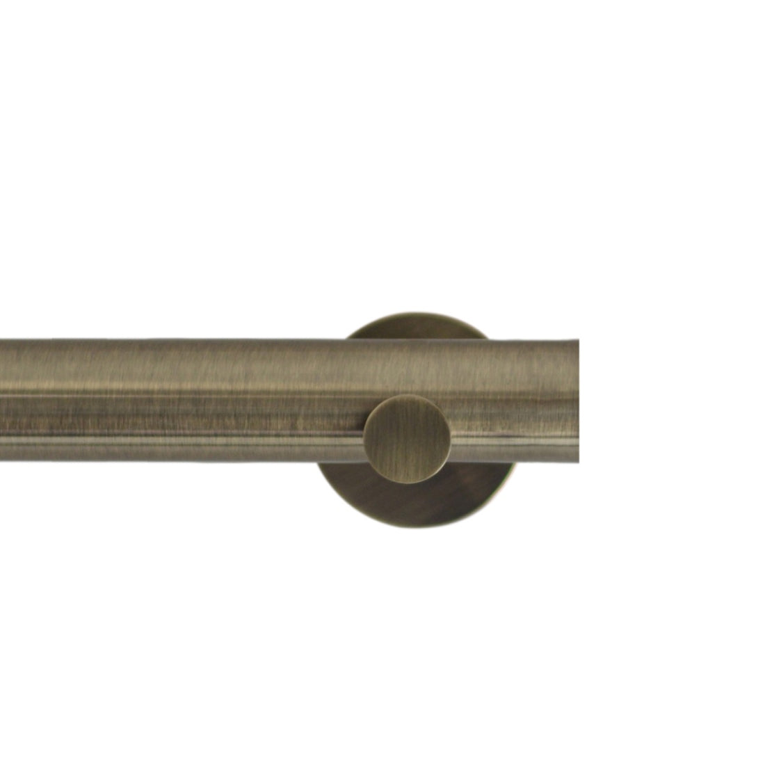Jones Strand 35mm Metal Curtain Pole 7cm Bracket - Burnished Brass