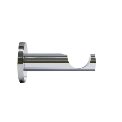Jones Strand 35mm Metal Curtain Pole 7cm Bracket - Chrome