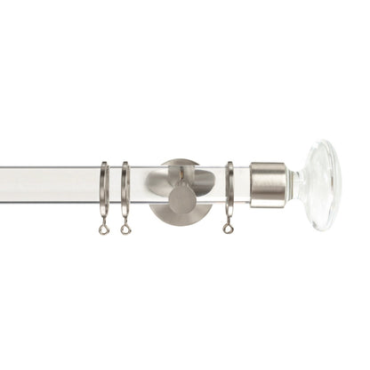 Jones Strand 35mm Metal Curtain Pole 11cm Bracket - Matt Nickel