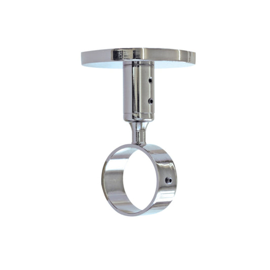 Jones Strand 35mm Metal Curtain Pole Ceiling Bracket - Chrome