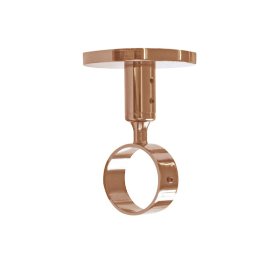 Jones Strand 35mm Metal Curtain Pole Ceiling Bracket - Rose Gold