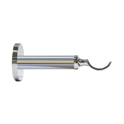 Jones Strand 35mm Metal Curtain Pole 11cm Passing Bracket - Chrome