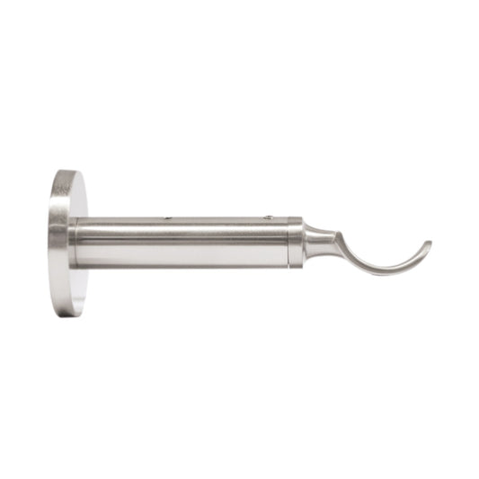Jones Strand 35mm Metal Curtain Pole 11cm Passing Bracket - Matt Nickel