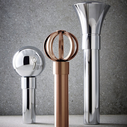 Jones Strand 35mm Metal Curtain Pole Recess Bracket - Rose Gold