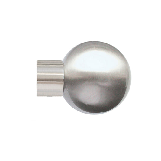 Jones Strand Ball 35mm Metal Curtain Pole Finials (Pair) - Matt Nickel