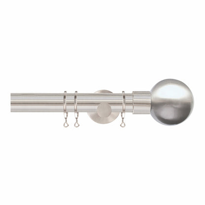 Jones Strand 35mm Metal Curtain Pole 7cm Bracket - Matt Nickel