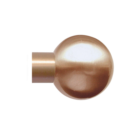 Jones Strand Ball 35mm Metal Curtain Pole Finials (Pair) - Rose Gold