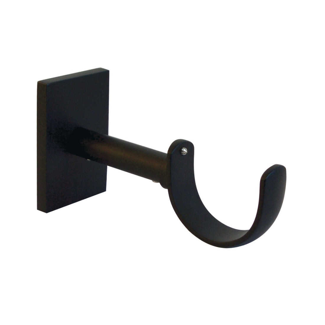 Jones Esquire 50mm Metal Curtain Pole Square Bracket - Carbon Black