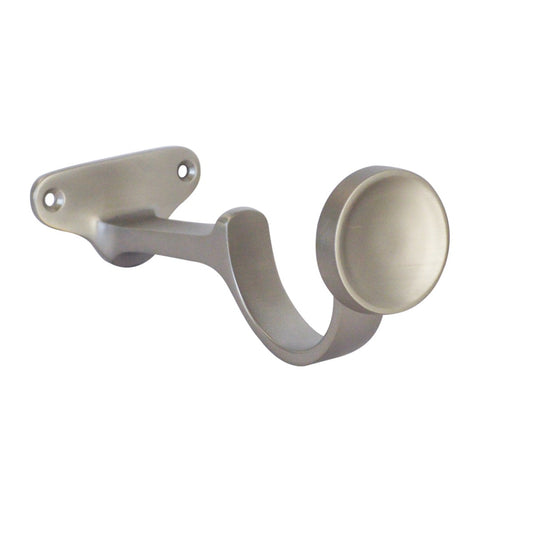 Jones Esquire 50mm Metal Curtain Pole Centre Bracket - Brushed Nickel