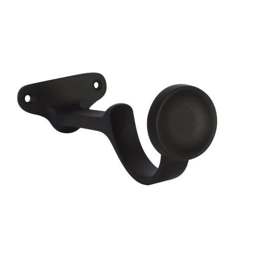 Jones Esquire 50mm Metal Curtain Pole Centre Bracket - Carbon Black
