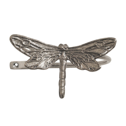 Jones Ecuador Dragonfly Metal Curtain Holdback - Antique Silver