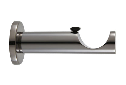 Hallis Ice 35mm Metal Curtain Pole Extended Bracket - Black Nickel