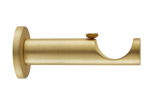 Hallis Ice 35mm Metal Curtain Pole Extended Bracket - Satin Brass