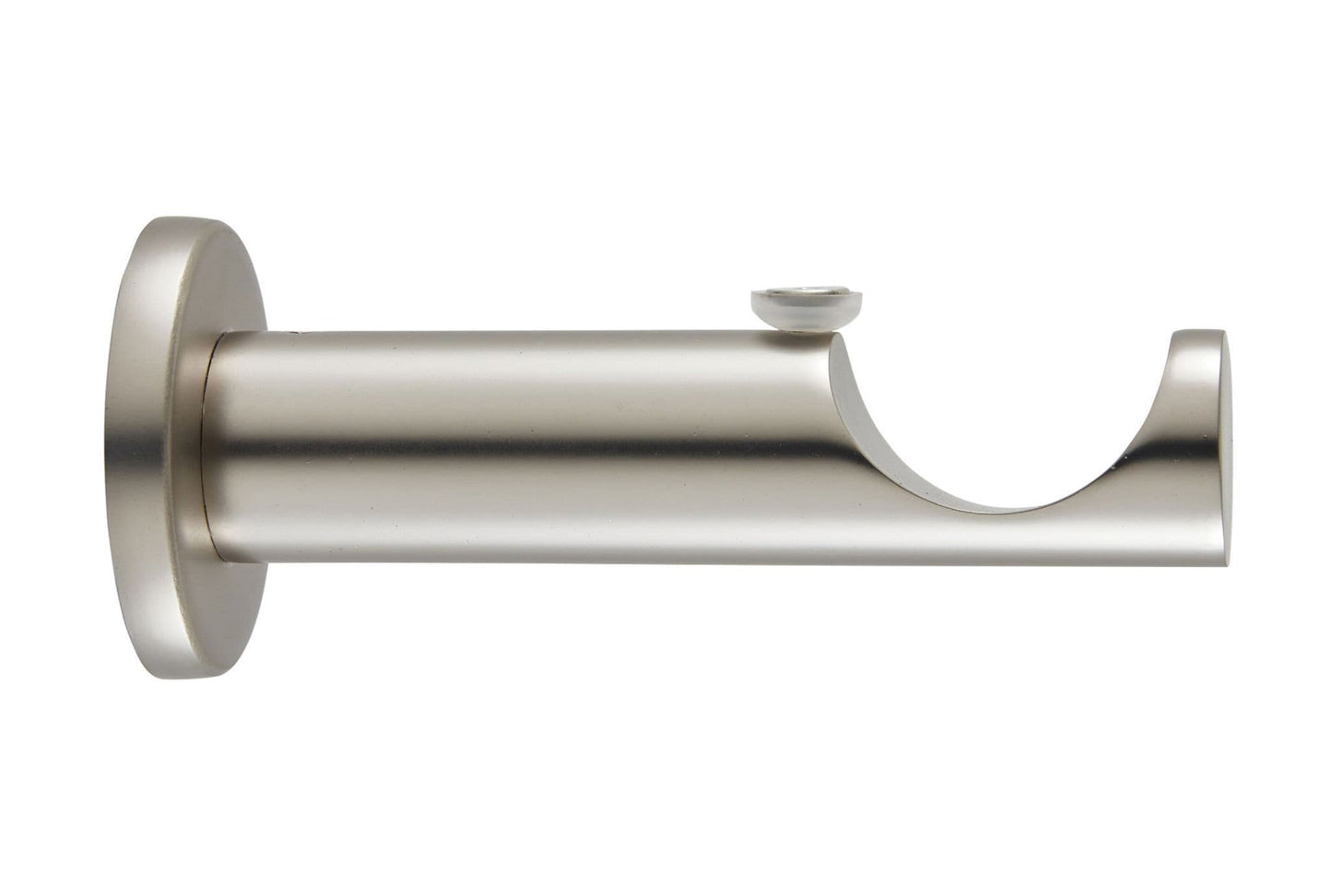 Hallis Ice 35mm Metal Curtain Pole Extended Bracket - Satin Nickel