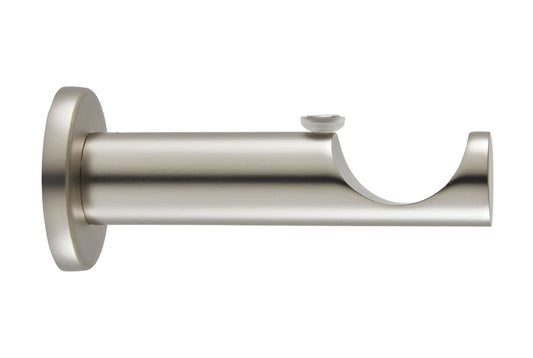 Hallis Ice 35mm Metal Curtain Pole Extended Bracket - Satin Nickel