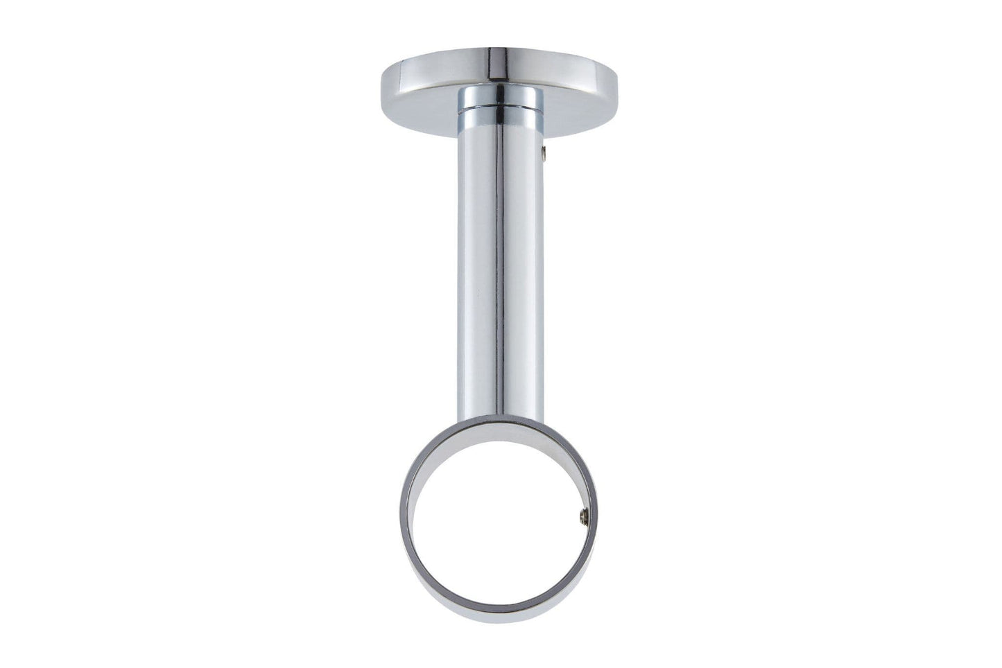 Hallis Ice 35mm Metal Curtain Pole Extended Ceiling Bracket - Chrome