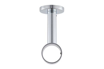Hallis Ice 35mm Metal Curtain Pole Extended Ceiling Bracket - Chrome