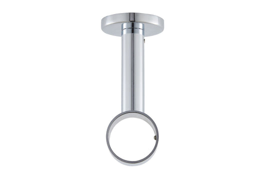 Hallis Ice 35mm Metal Curtain Pole Extended Ceiling Bracket - Chrome