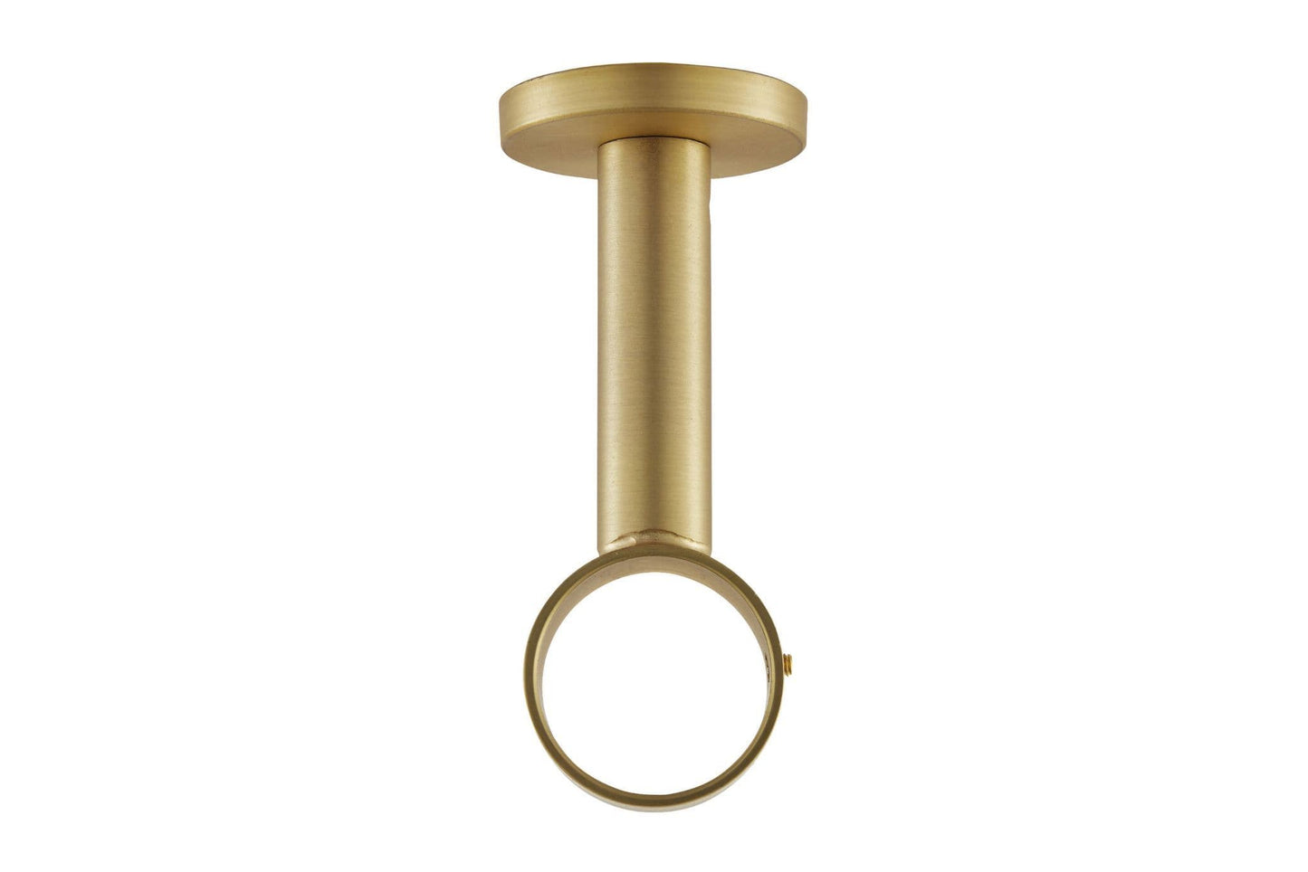 Hallis Ice 35mm Metal Curtain Pole Extended Ceiling Bracket - Satin Brass