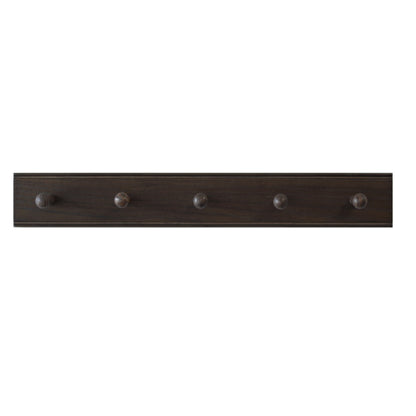 Laura Ashley Haywood 5 Peg Coat Hook - Dark Chestnut