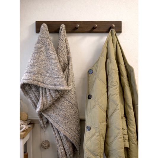 Laura Ashley Haywood 5 Peg Coat Hook - Dark Chestnut