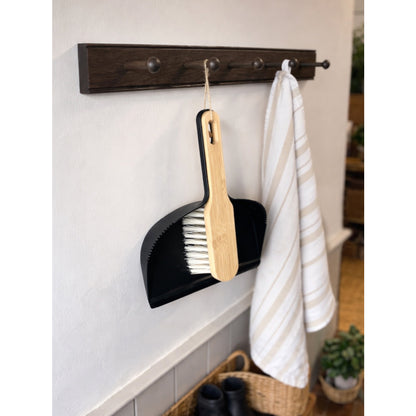 Laura Ashley Haywood 5 Peg Coat Hook - Dark Chestnut