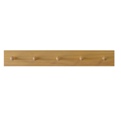 Laura Ashley Haywood 5 Peg Coat Hook - Honey