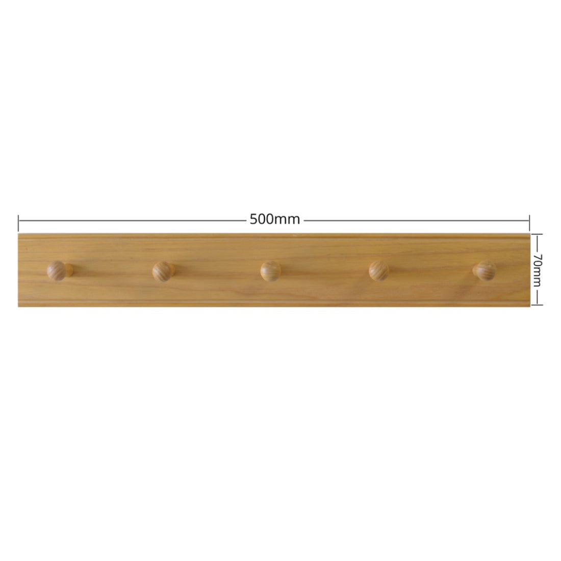 Laura Ashley Haywood 5 Peg Coat Hook - Honey