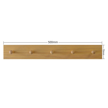 Laura Ashley Haywood 5 Peg Coat Hook - Honey