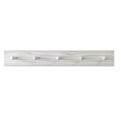 Laura Ashley Haywood 5 Peg Coat Hook - White